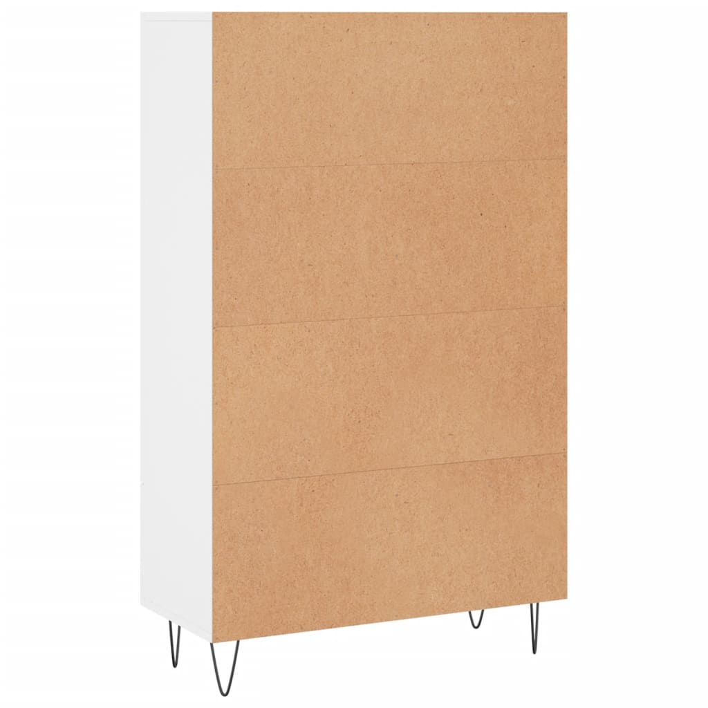 Highboard Weiß 69,5x31x115 cm Holzwerkstoff