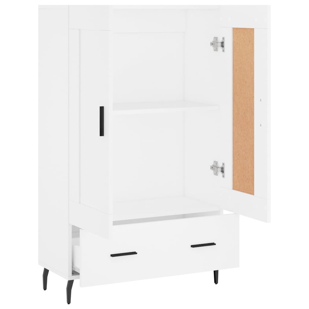 Highboard Weiß 69,5x31x115 cm Holzwerkstoff