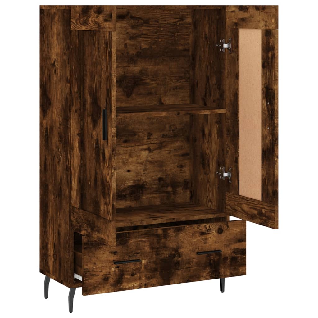 Highboard Räuchereiche 69,5x31x115 cm Holzwerkstoff