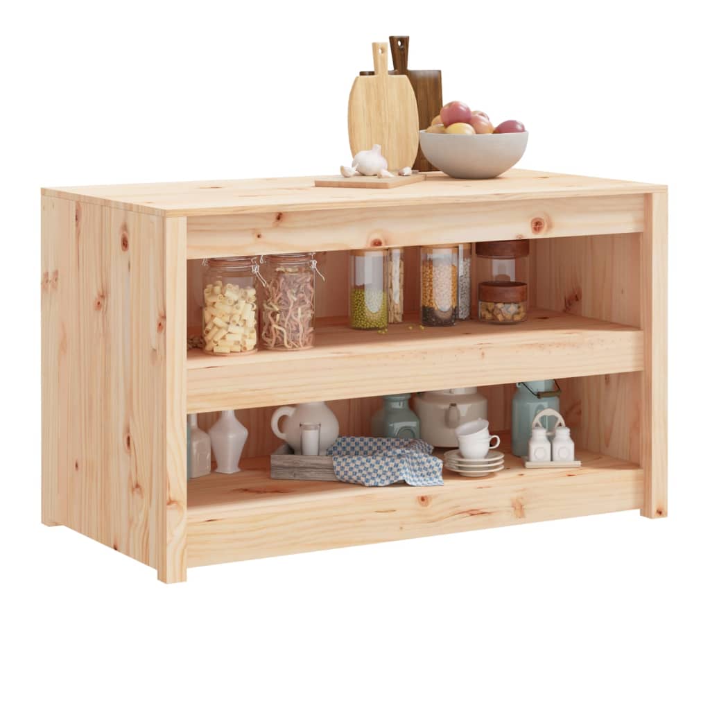 Outdoor-Küchenschrank MEPPEL 106x55x64 cm Massivholz Kiefer