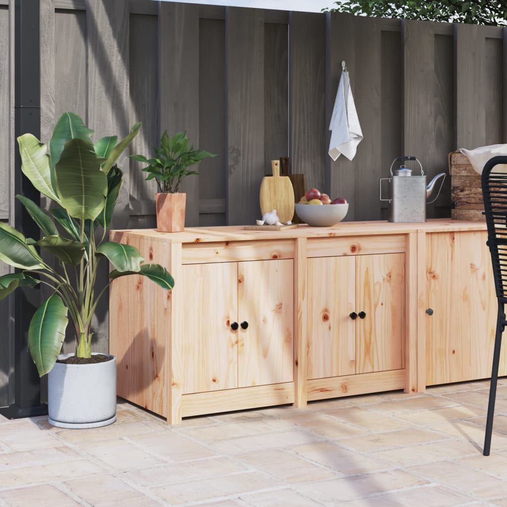 Outdoor-Küchenschrank MEPPEL 106x55x64 cm Massivholz Kiefer