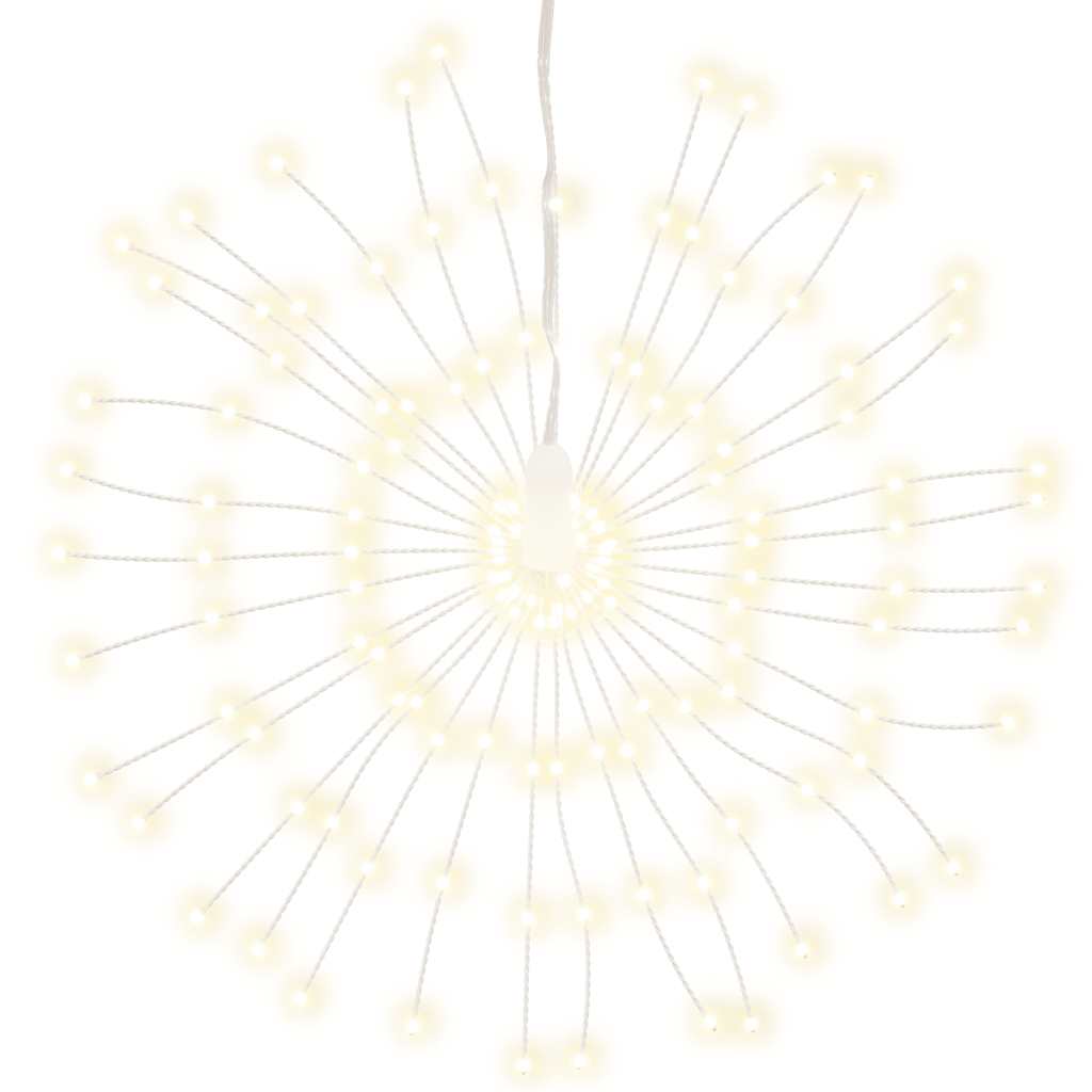Weihnachtsbeleuchtung Feuerwerk 140 LEDs Warmweiß 17 cm