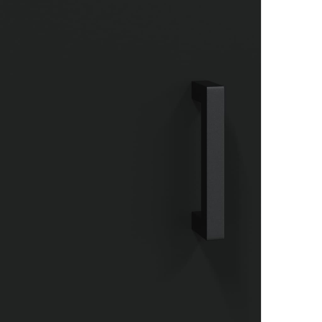 Wandschrank Schwarz 69,5x34x90 cm