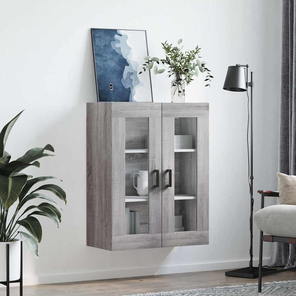 Wandschrank Grau Sonoma 69,5x34x90 cm