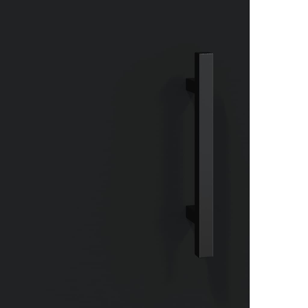Wandschrank Schwarz 69,5x34x90 cm