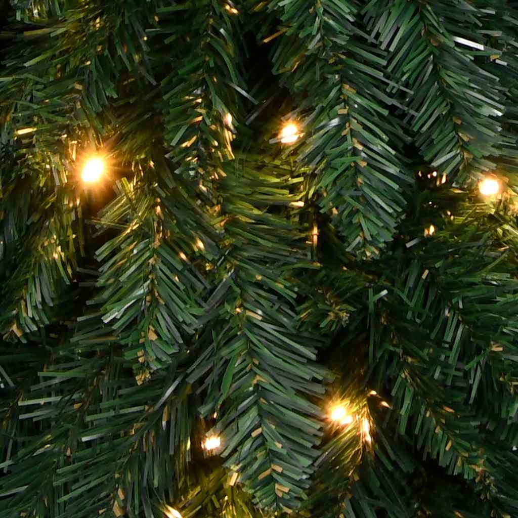 Künstlicher Weihnachtsbaum mit Beleuchtung 80 LEDs 150 cm