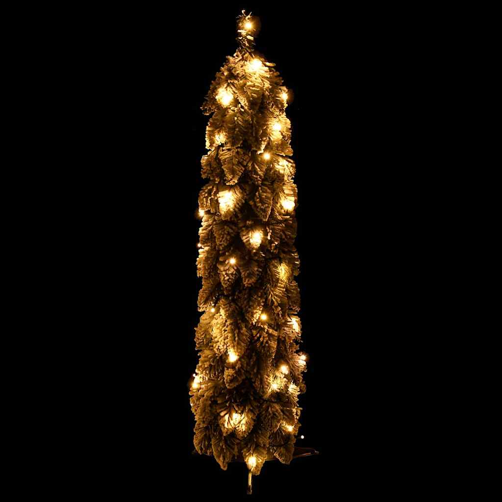 Künstlicher Weihnachtsbaum Beleuchtung & Schnee 45 LEDs 90 cm