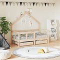 Kinderbett mit Schubladen 70x140 cm Massivholz Kiefer