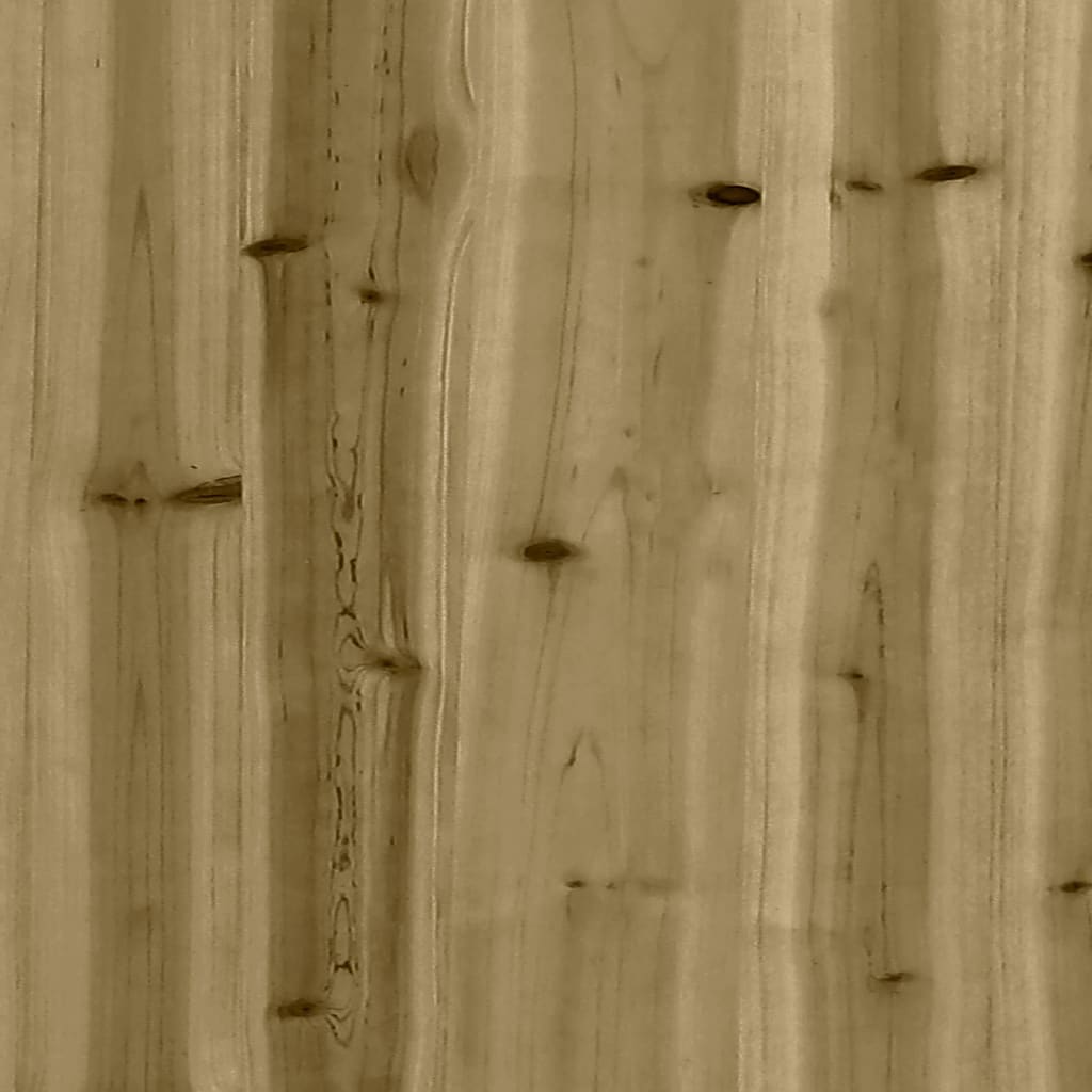 Gartentisch aus Gabionen 100x102x72 cm Kiefernholz Imprägniert