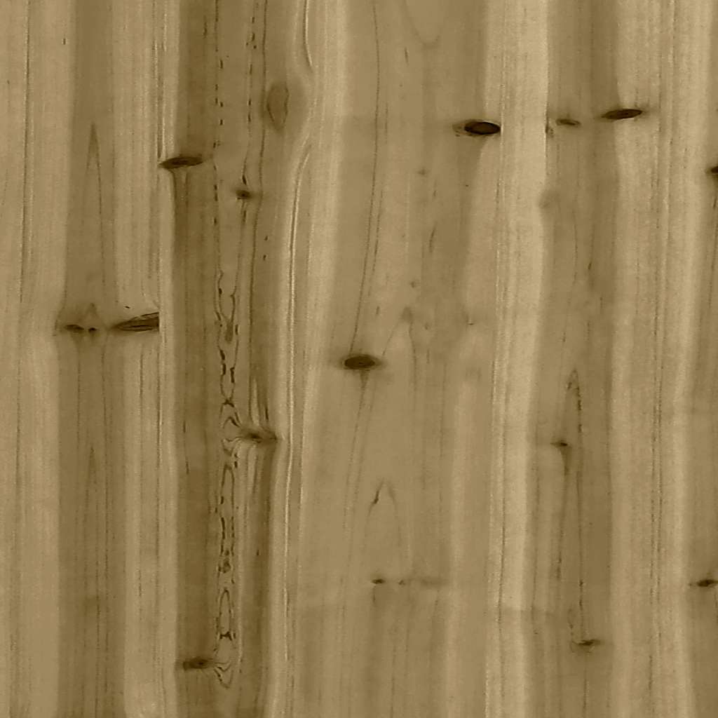 Gartenbank aus Gabionen 122x71x65,5 cm Kiefernholz Imprägniert
