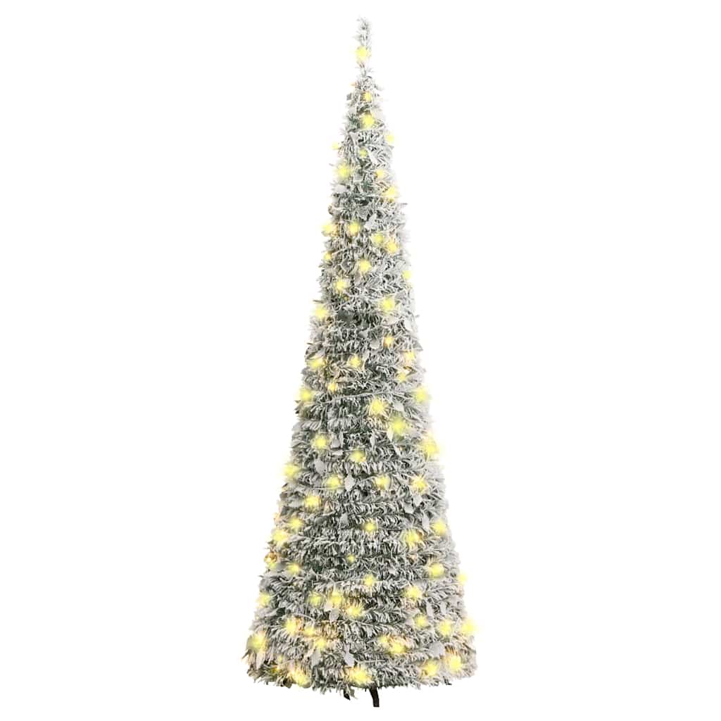 Pop-Up-Weihnachtsbaum Künstlich Beschneit 150 LEDs 180 cm
