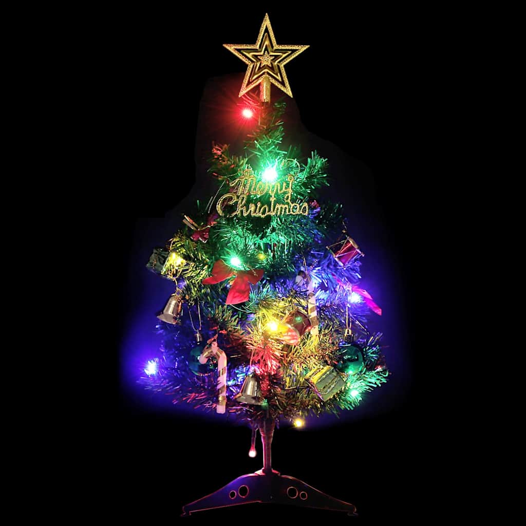 Künstlicher Mini-Weihnachtsbaum mit Beleuchtung 20 LEDs 45 cm