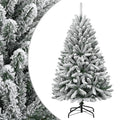Künstlicher Weihnachtsbaum Klappbar Beschneit 150 cm