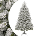 Künstlicher Weihnachtsbaum Klappbar Beschneit 180 cm