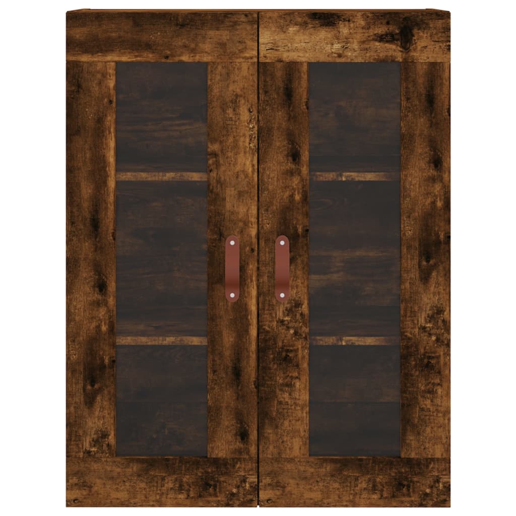 Wandschränke 2 Stk. Räuchereiche Holzwerkstoff