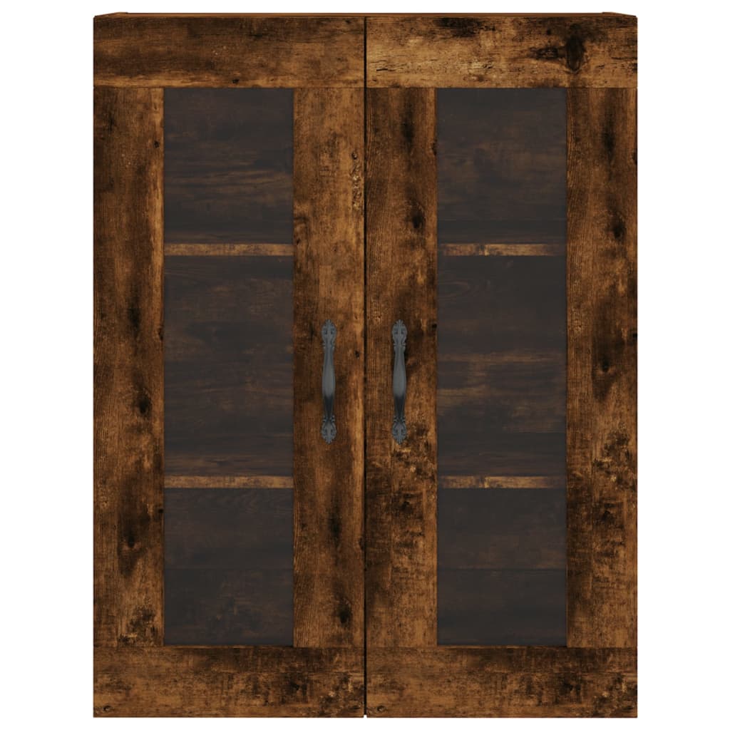 Wandschränke 2 Stk. Räuchereiche Holzwerkstoff