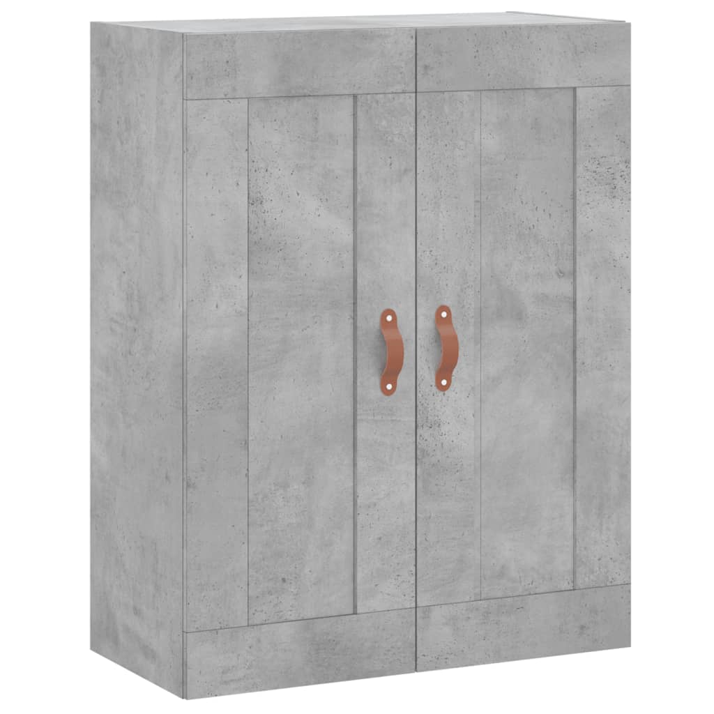 Wandschränke 2 Stk. Betongrau Holzwerkstoff