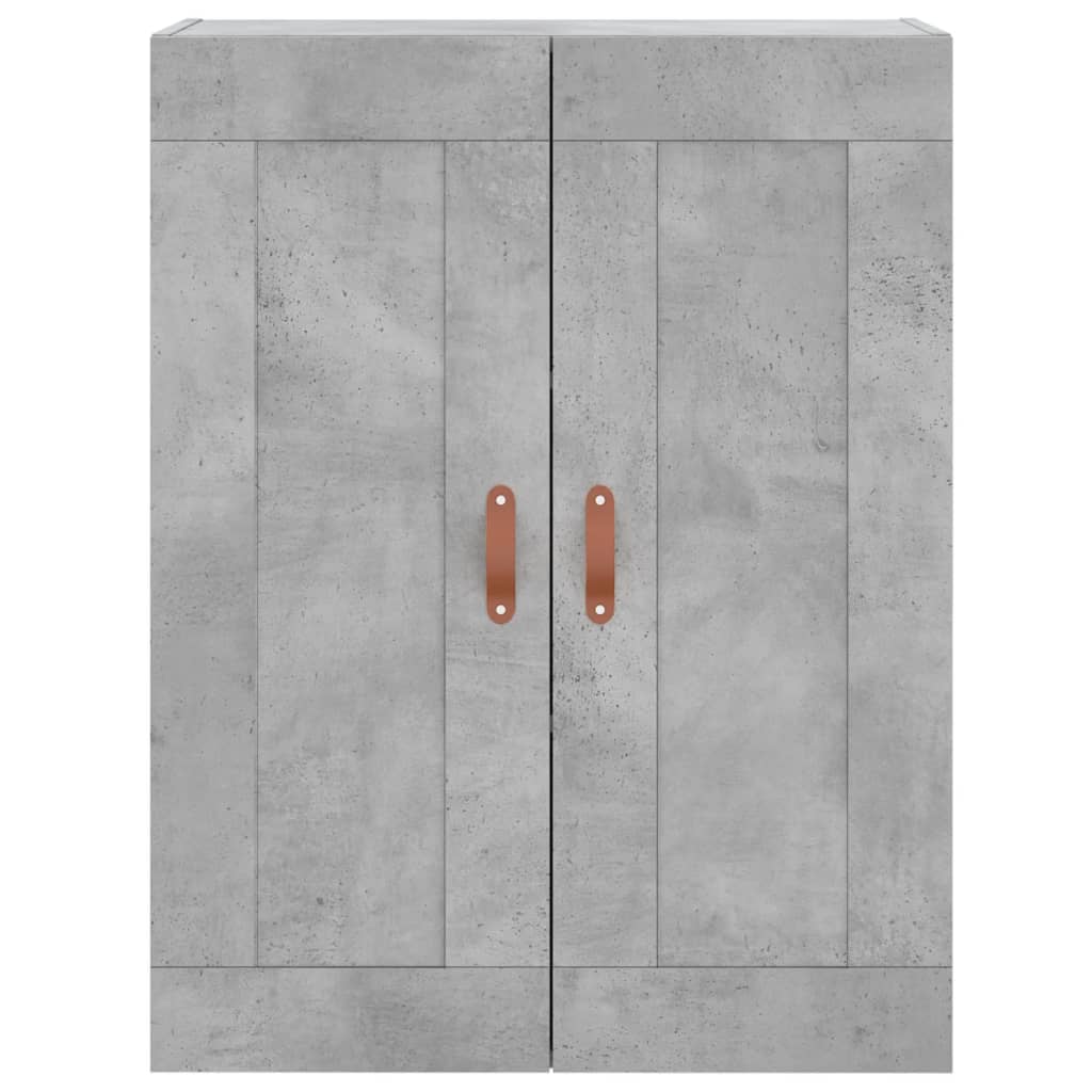 Wandschränke 2 Stk. Betongrau Holzwerkstoff