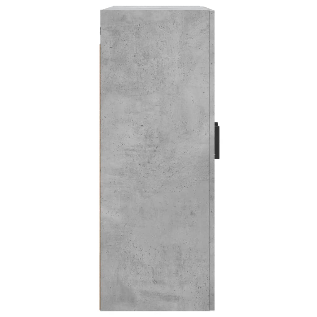 Wandschränke 2 Stk. Betongrau Holzwerkstoff
