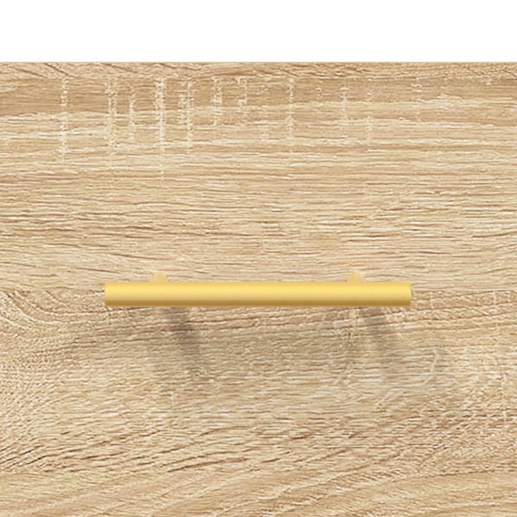 Highboard Sonoma-Eiche 69,5x34x180 cm Holzwerkstoff