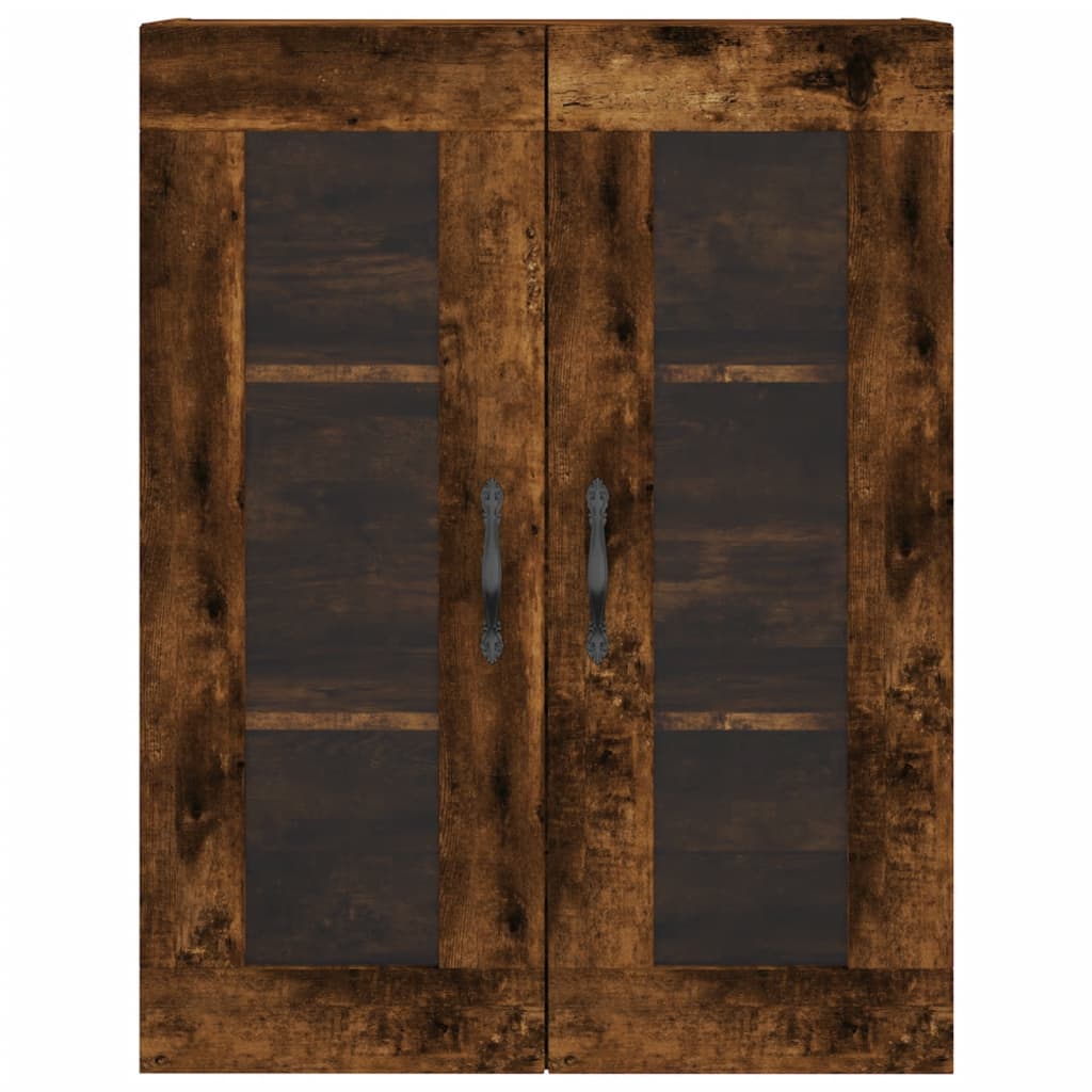 Highboard Räuchereiche 69,5x34x180 cm Holzwerkstoff