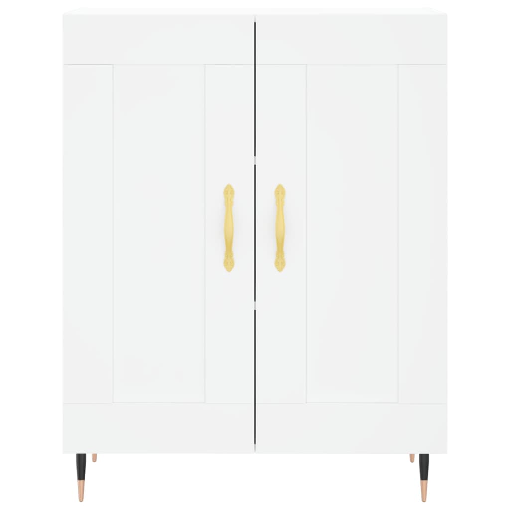 Highboard Weiß 69,5x34x180 cm Holzwerkstoff