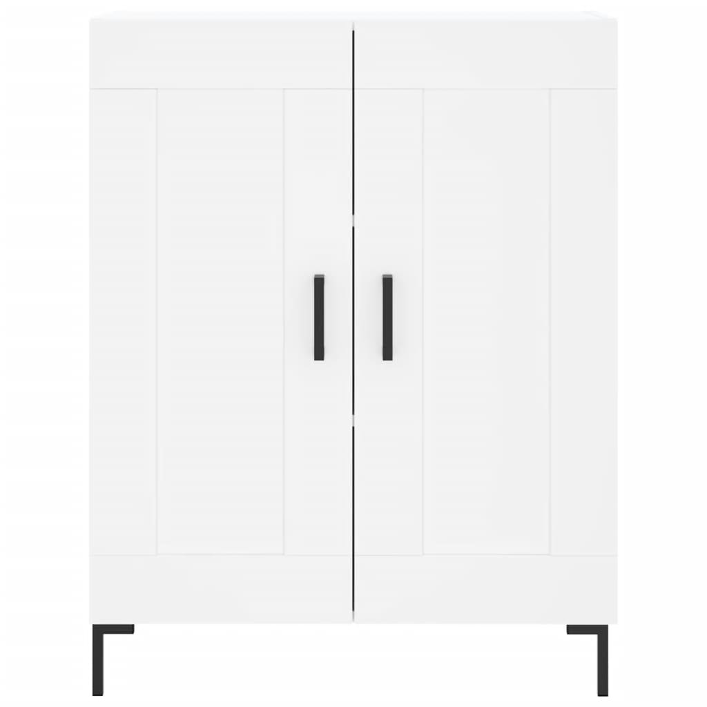 Highboard Weiß 69,5x34x180 cm Holzwerkstoff