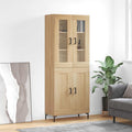 Highboard Sonoma-Eiche 69,5x34x180 cm Holzwerkstoff