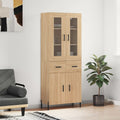 Highboard Sonoma-Eiche 69,5x34x180 cm Holzwerkstoff