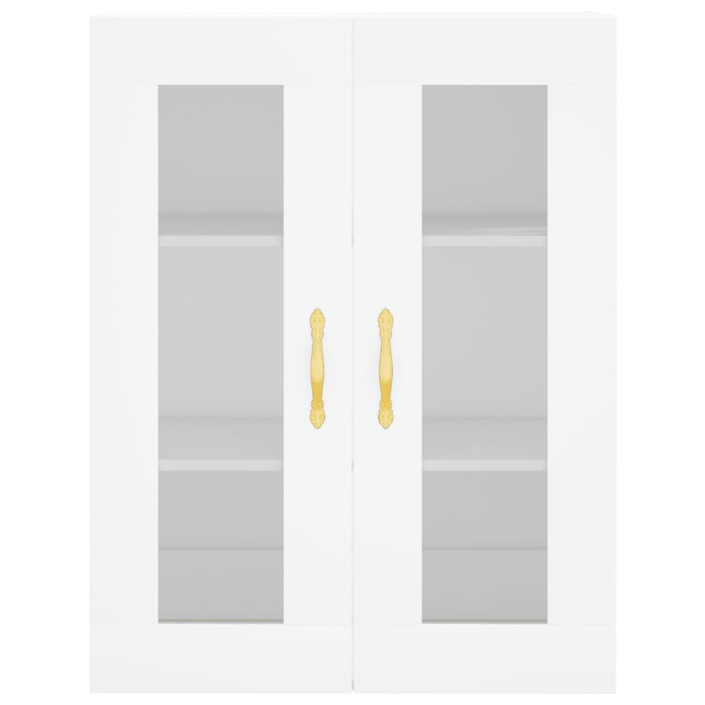 Highboard Weiß 69,5x34x180 cm Holzwerkstoff