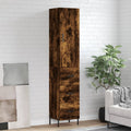 Highboard Räuchereiche 34,5x34x180 cm Holzwerkstoff