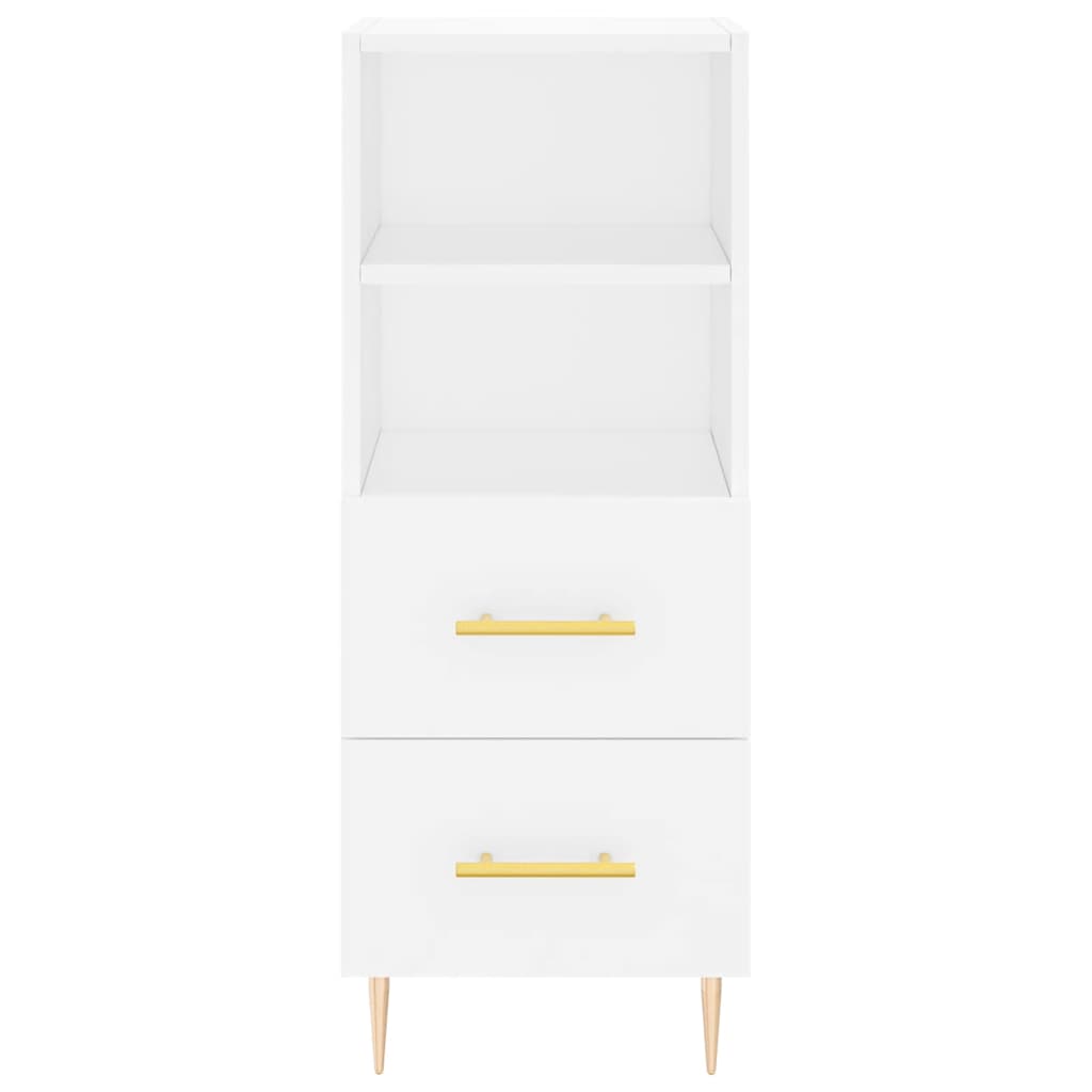 Highboard Weiß 34,5x34x180 cm Holzwerkstoff