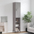 Highboard Grau Sonoma 34,5x34x180 cm Holzwerkstoff