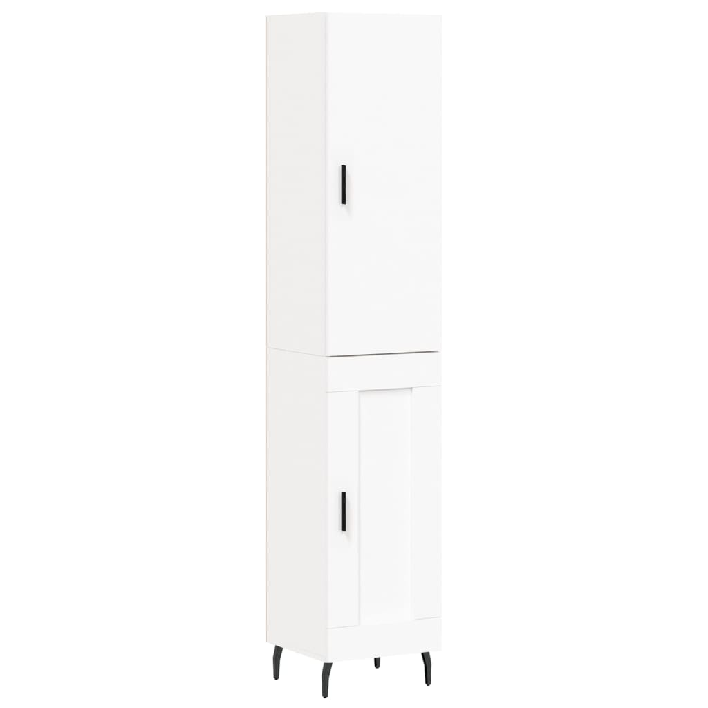 Highboard Weiß 34,5x34x180 cm Holzwerkstoff