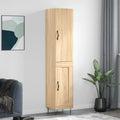 Highboard Sonoma-Eiche 34,5x34x180 cm Holzwerkstoff
