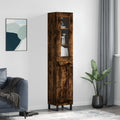 Highboard Räuchereiche 34,5x34x180 cm Holzwerkstoff