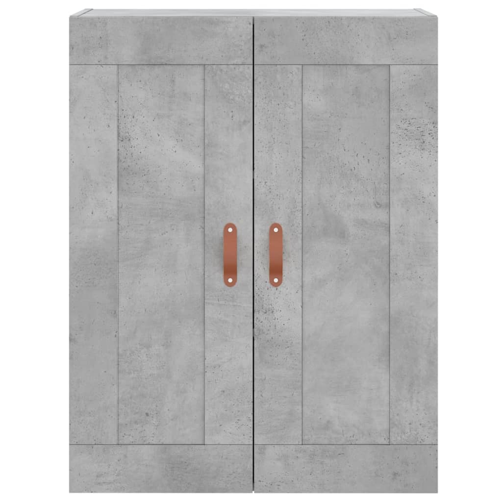 Highboard Betongrau 69,5x34x180 cm Holzwerkstoff