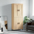 Highboard Sonoma-Eiche 69,5x34x180 cm Holzwerkstoff