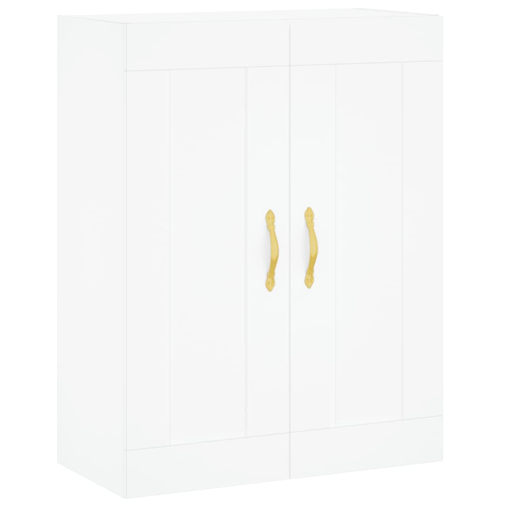Highboard Weiß 69,5x34x180 cm Holzwerkstoff