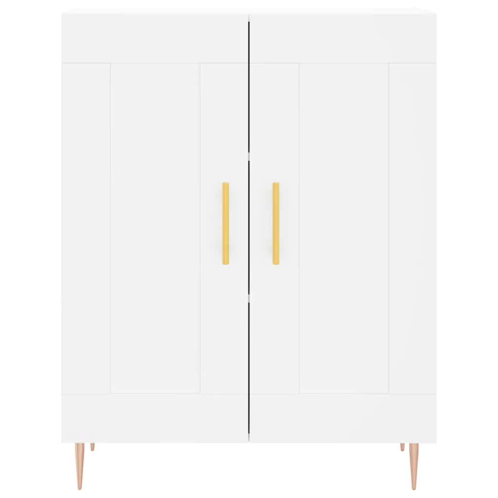 Highboard Weiß 69,5x34x180 cm Holzwerkstoff