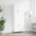 Highboard Weiß 69,5x34x180 cm Holzwerkstoff