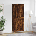 Highboard Räuchereiche 69,5x34x180 cm Holzwerkstoff
