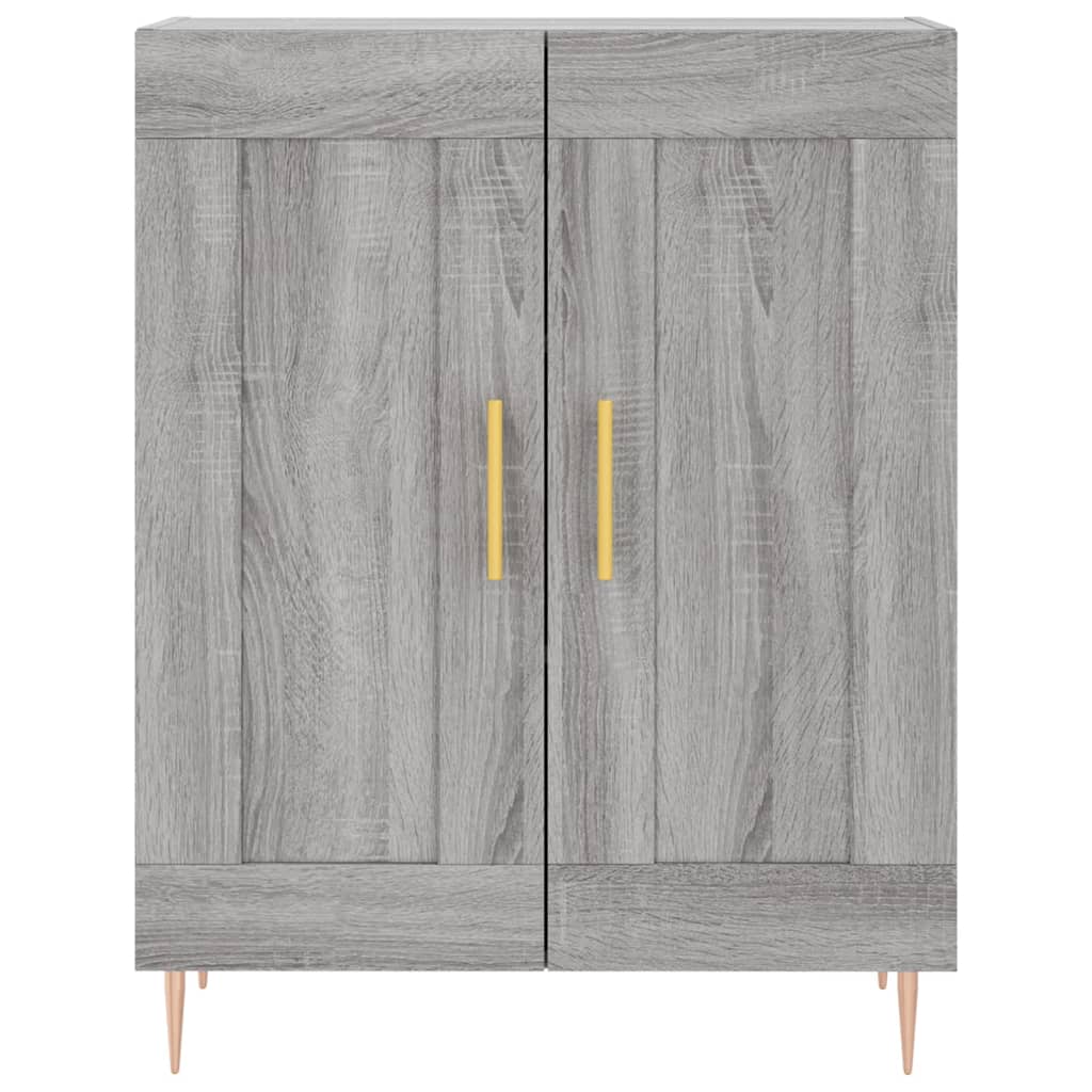Highboard Grau Sonoma 69,5x34x180 cm Holzwerkstoff