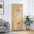 Highboard Sonoma-Eiche 69,5x34x180 cm Holzwerkstoff