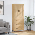 Highboard Sonoma-Eiche 69,5x34x180 cm Holzwerkstoff