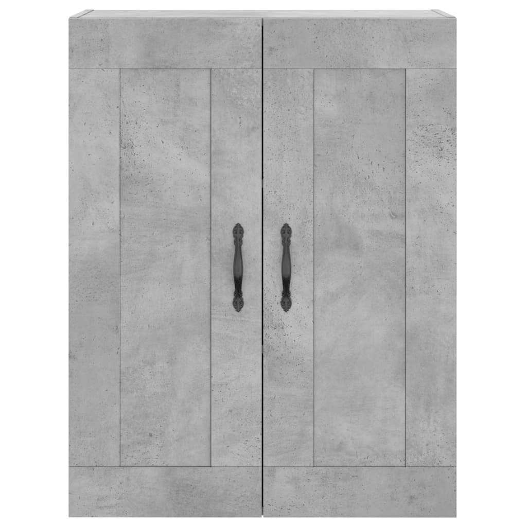 Highboard Betongrau 69,5x34x180 cm Holzwerkstoff