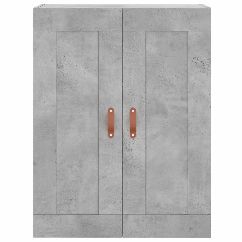 Highboard Betongrau 69,5x34x180 cm Holzwerkstoff