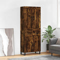 Highboard Räuchereiche 69,5x34x180 cm Holzwerkstoff