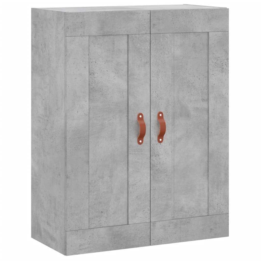 Highboard Betongrau 69,5x34x180 cm Holzwerkstoff