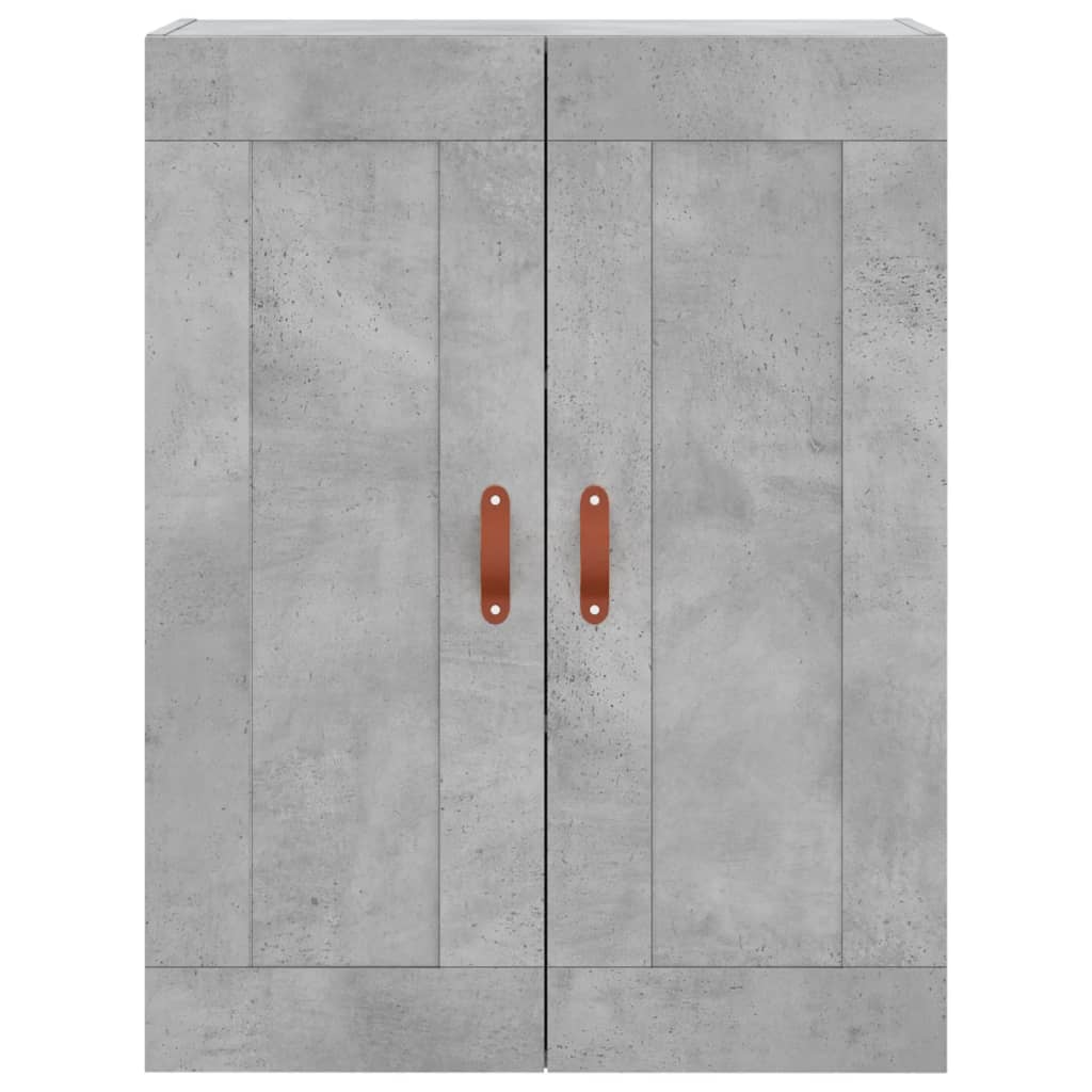 Highboard Betongrau 69,5x34x180 cm Holzwerkstoff